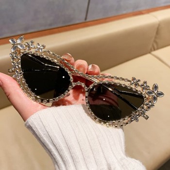 Y2k Cat Eye Vintage Diamond Sunglasses