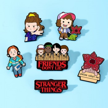 Stranger Things Alloy Enamel Badges Brooch Pins