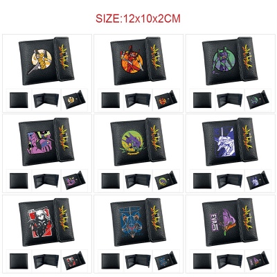 EVA anime snap wallet buckle purse