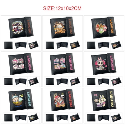 Labubu anime snap wallet buckle purse