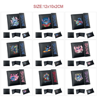 Stitch anime snap wallet buckle purse