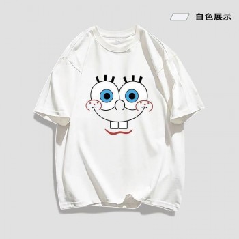 Spongebob anime short sleeve cotton t-shirt