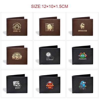 AMONG US anime wallet purse