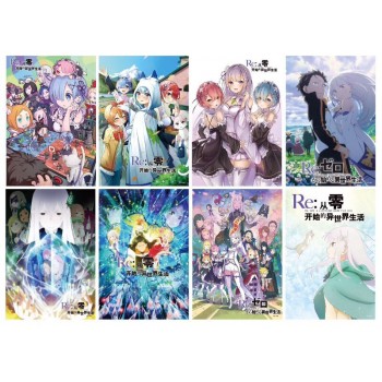 Re:Life in a different world from zero Rem posters(8pcs a set)