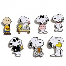 Snoopy anime Alloy Enamel Badges Brooch Pins