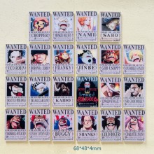 One Piece wanted anime Magnetic Fridge Magnet Refrigerator Stickers
