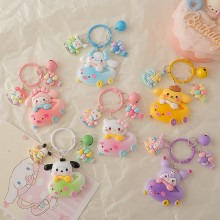 Sanrio Melody kitty Cinnamoroll Kuromi anime key chains