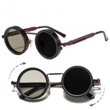 Polarized Round Sunglasses Men ND9 Adjustable Dimm...