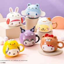 Original Sanrio Melody kitty Cinnamoroll Kuromi Ceramic Mug Cups
