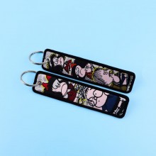 Mafalda Woven Label Anime Lanyard Key chain Tag
