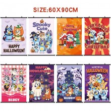 bluey anime wall scroll wallscrolls 60*90CM