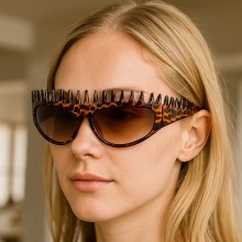 Fashion Comb Shape Cat Eye Sunglasses