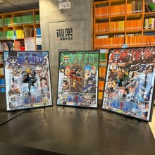 41cm One Piece Luffy Sabo ACE 3D figure + photo picture frame painting