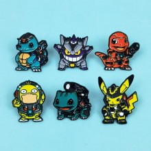 Pokemon anime Alloy Enamel Badges Brooch Pins