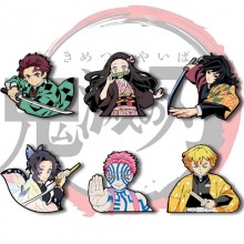 Demon Slayer Alloy Enamel Badges Brooch Pins