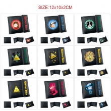 Gravity Falls anime snap wallet buckle purse