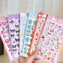 Sanrio Melody kitty Cinnamoroll Kuromi 3D Embossed Stickers