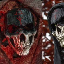 Halloween Cosplay Horror Bloody Skull Warrior Masks