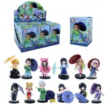 6pcs/set Demon Slayer Plum Rain Series anime figures