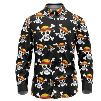 One Piece Demon Slayer 3D Printed Long Sleeve Shirt