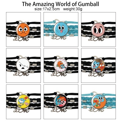 The Amazing World of Gumball braided gemstone bracelet hand chain