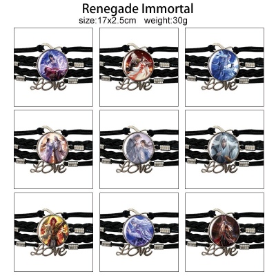 Renegade Immortal braided gemstone bracelet hand chain