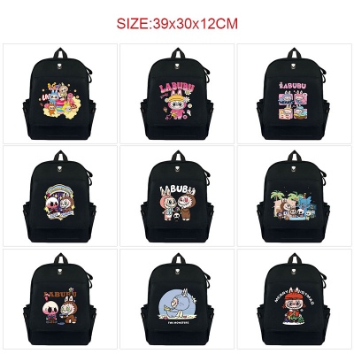 Labubu anime canvas backpack bags