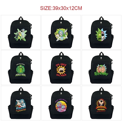 Rick and Morty anime canvas backpack bags