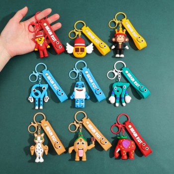 Steal n Catch the Brainrot figure doll key chains