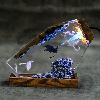 How to Train Your Dragon Toothless Lamp Epoxy Resin LED Night Light