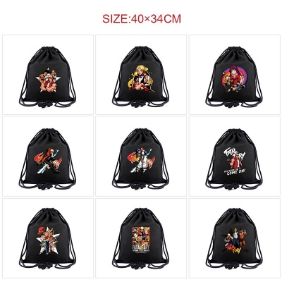 Fatal Fury game drawstring backpack bag