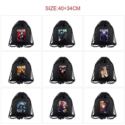 Jujutsu Kaisen anime drawstring backpack bag