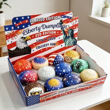 12pcs 250th USA Anniversary Liberty Squishy Dumplings
