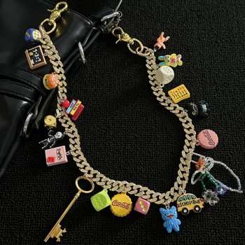 Hip-hop Dopamine Series Cuban pants chain