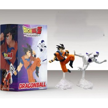 18cm Dragon Ball Son Goku vs Frieza anime figures set