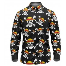 One Piece Demon Slayer 3D Printed Long Sleeve Shirt