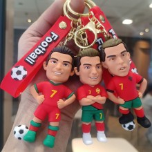 Football Mes Cristiano Ronaldo star figure doll key chains