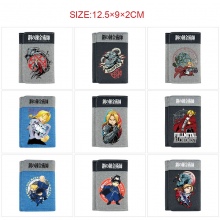 Fullmetal Alchemist anime Three Fold Button Wallet Purse