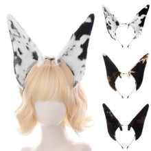 Simulated Doberman headband Handmade Plush Headgear