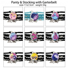 Panty & Stocking with Garterbelt braided gemstone bracelet hand chain