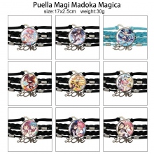 Puella Magi Madoka Magica braided gemstone bracele...