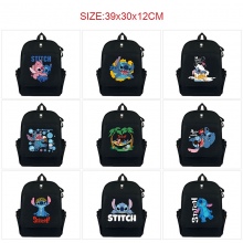 Stitch anime canvas backpack bags