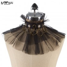 Steampunk Choker Collar Gothic Lace Neck Necklace ...