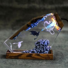 How to Train Your Dragon Toothless Lamp Epoxy Resi...