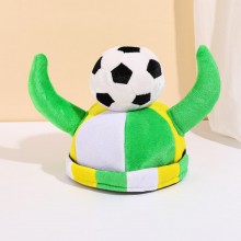 Football Themed Colorful Soccer Velvet Hat