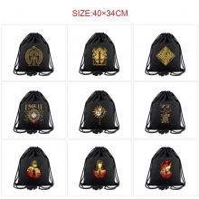 Clair Obscur Expedition 33 game drawstring backpack bag