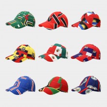 Football FIFA World Cup National Flag Pattern Baseball Caps