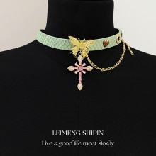 Butterfly Tassel Bead Necklace