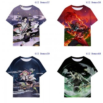 Demon Slayer anime milk silk fabric t-shirts