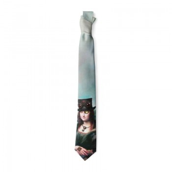 Mona Lisa Art Print Tie Necktie